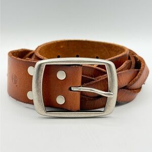 Timberland Men's Brown Leather Belt | L